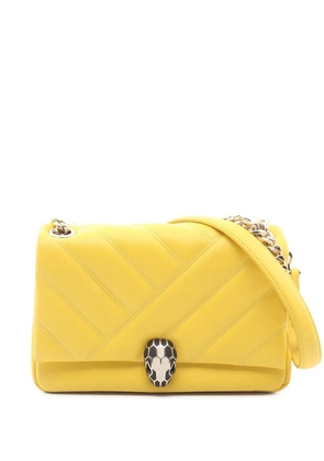 Bvlgari Pre-Owned 2010-2026 Leather Serpenti Cabochon Chain crossbody bag - Yellow