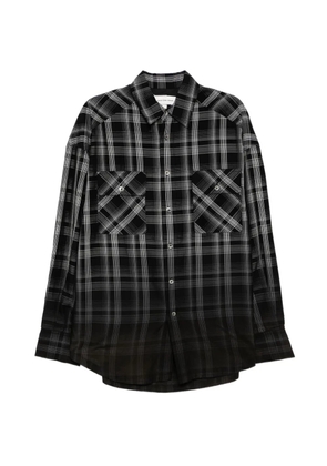 Feng Chen Wang plaid shirt - Black