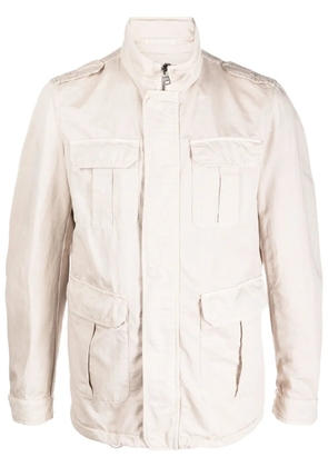 Herno zip-up utility jacket - Neutrals