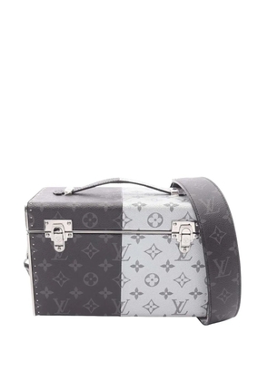 Louis Vuitton Pre-Owned 2018 Monogram Eclipse Split Mini Box Trunk Bag crossbody bag - Black