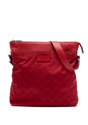 Gucci Pre-Owned 2016-2026 GG Nylon Flat Messenger Bag crossbody bag - Red