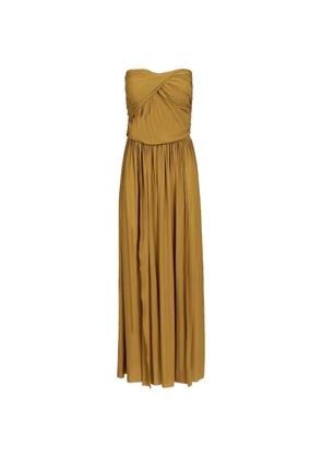 Amazuìn Tayla ruched maxi skirt - Green