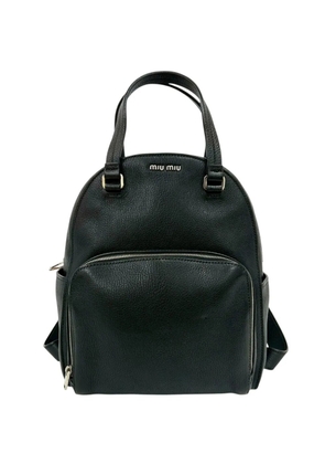 Miu Miu Pre-Owned 2000-2025 Grained Calfskin backpack - Black