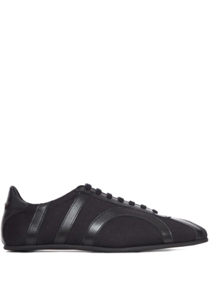 TOTEME leather-panel recycled-cotton sneakers - Black