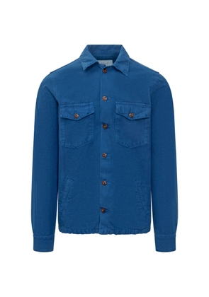 BL'KER buttoned chest-pocket shirt jacket - Blue