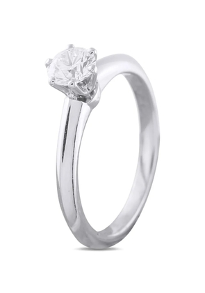 Tiffany & Co. Pre-Owned diamond solitaire engagement ring - Silver