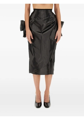 Maison Margiela bow-embellishment midi skirt - Black