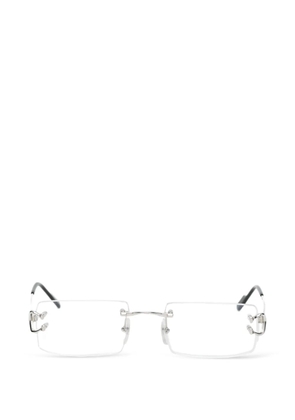 Cartier rectangle-frame glasses - Silver