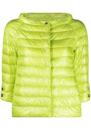 Herno Aminta quilted three-quarter sleeve jacket - Green