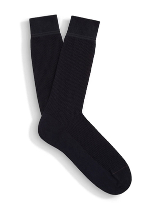 Zegna jacquard socks - Blue