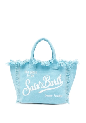 MC2 Saint Barth Vanity fringed-edge tote bag - Blue