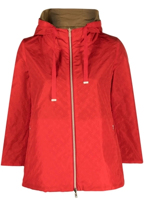 Herno reversible monogram-print jacket - Red