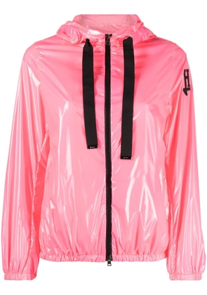 Herno high-shine hooded jacket - Pink