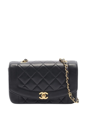 CHANEL Pre-Owned 1991-1994 Medium Lambskin Diana Flap shoulder bag - Black