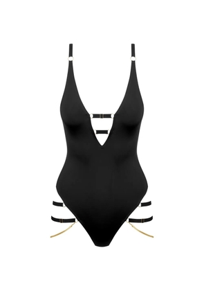 Maison Close V-neck strap body - Black