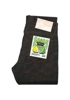 Naked and Famous Weird Guy Citrus Kasuri Selvedge jeans - Blue