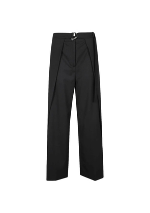 Erika Cavallini D-ring trousers - Black