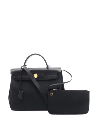 Hermès Pre-Owned 2022 Military Toile and Vache Hunter Herbag Zip 31 crossbody bag - Black