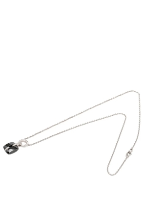 CHANEL Pre-Owned 2000-2025 18K White Gold Ultra Diamond Ceramic Pendant necklace - Silver