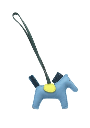 Hermès Pre-Owned 2010-2025 Milo Lambskin Grigri Rodeo Pegase Bag Charm PM key chain - Blue