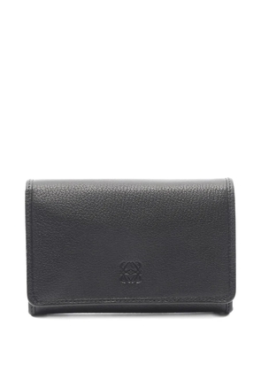 Loewe Pre-Owned 2010s Anagram bi-fold leather wallet - Black