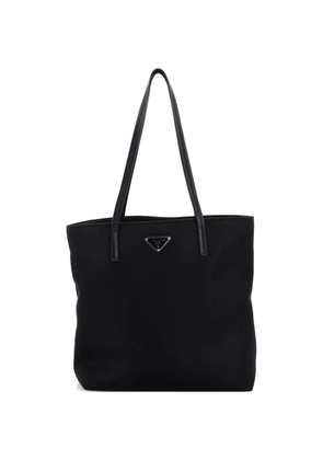 Prada Pre-Owned Padded Open Tessuto with Saffiano Leather Medium tote bag - Black