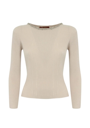 Max Mara jewel ribbed knitwear - Neutrals
