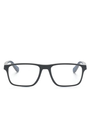 Emporio Armani logo-plaque rectangle-frame glasses - Grey