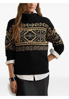 Lauren Ralph Lauren fair isle roll-neck sweater - Black