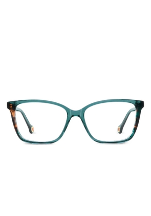 Carolina Herrera square-frame logo-detail glasses - Blue