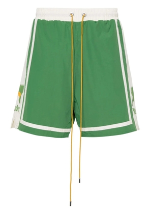 RHUDE colourblock track shorts - Green