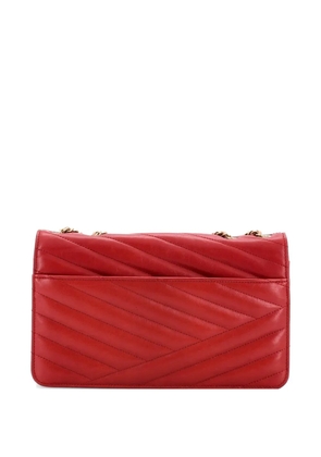 CHANEL Pre-Owned Gabrielle Flap Bag Chevron Leather Medium shoulder bag - Red