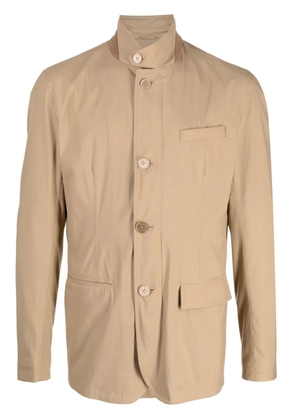 Herno button-up single-breasted blazer - Brown
