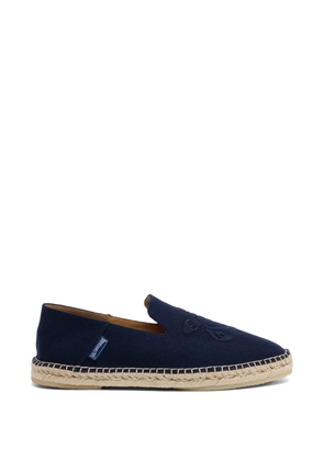 Vilebrequin embroidered turtle boat shoes - Blue