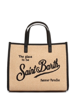 MC2 Saint Barth midi Vivian embroidered tote bag - Neutrals