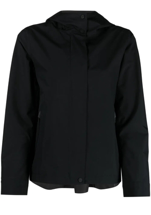 Herno zip-fastening hooded jacket - Black