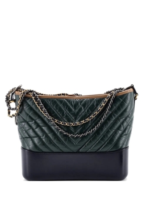 CHANEL Pre-Owned Gabrielle Chevron Aged Calfskin Medium hobo bag - Blue