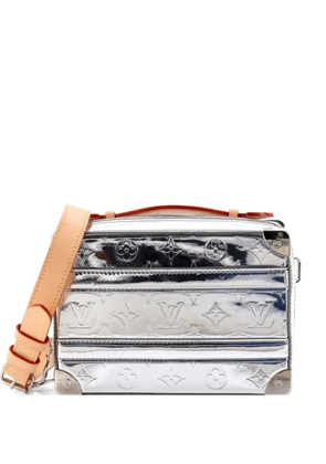 Louis Vuitton Pre-Owned Handle Soft Trunk Bag Monogram Mirror Coated Canvas satchel - Silver