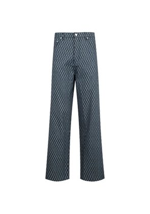 Pleasures Formula checked baggy-fit jeans - Blue