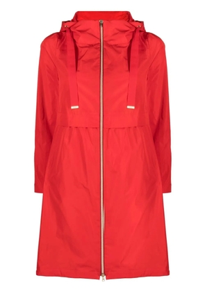 Herno Techno Taffeta drawstring-hood parka - Red