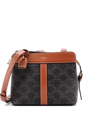 Celine Pre-Owned Teen Cabas De France Bag Triomphe Coated Canvas Small crossbody bag - Brown