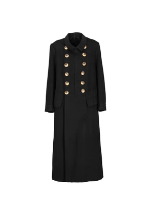 Vintage 1990s button coat - Black