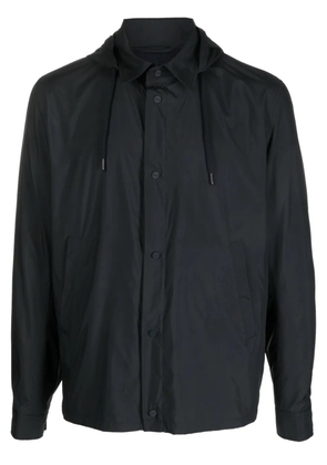Herno collared hooded jacket - Blue