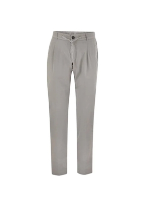 Peserico elasticated cotton trousers - Grey