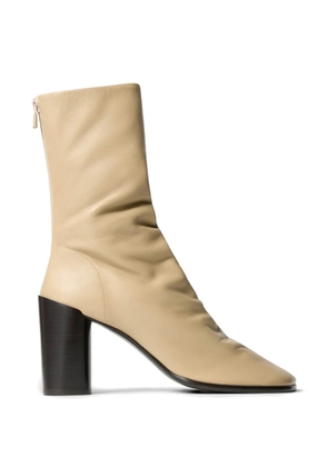 LEMAIRE glove leather ankle boots - Neutrals