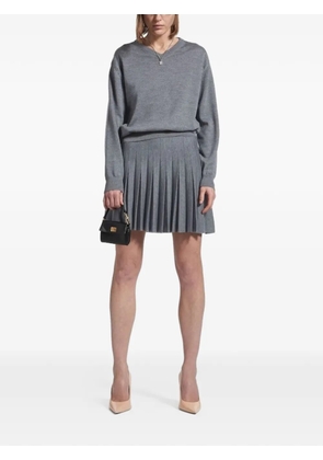 Balenciaga pleated elasticated skirt - Grey