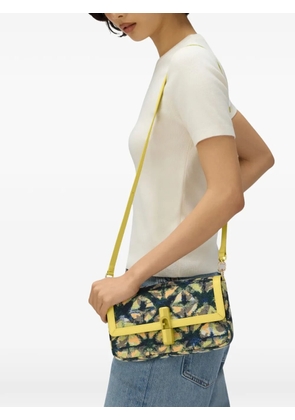 Furla S Iride floral-jacquard crossbody bag - Yellow