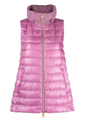 Herno padded zip-up gilet - Pink