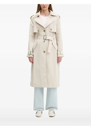 Desigual pleated-back trench coat - Neutrals