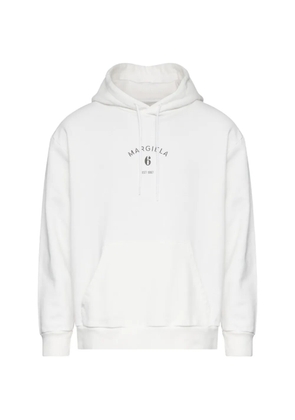 MM6 Maison Margiela printed hoodie - White